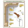 Кухня "Гламур" черно-белая прямая, 4100 мм