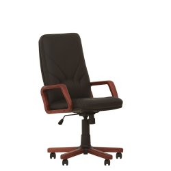 Кресло руководителя Manager / Менджер EX c деревянными подлокотниками (Новый стиль)